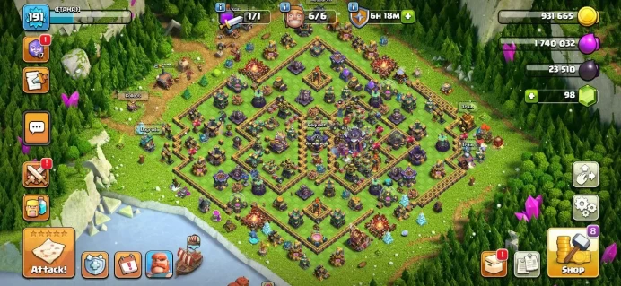 TH 15, TH 14 Max, 2 Equipment Epic ( 5 max ), Wall Max, Defense Max, Magic Items, Hero
