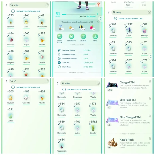 GOD-STARTER Level 51 | 6.4k+ Catches | 4 Hundos | Elite TMs Included | PTC Safe | Instant Delivery !