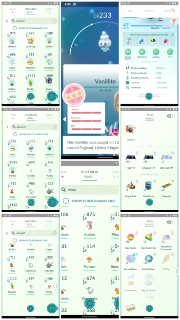 Level 47 Shiny Vault | Rare Hundo Vanillite UK | 90+ TMs | Safe PTC