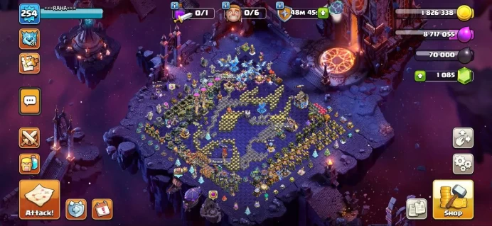 Th 18 max level 254 2hero max set COSMIC SCENERY and Hero cosmic Full EPIC HeRO Equipment 2 skin map + 9 skin hero