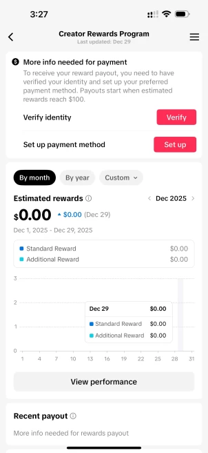 US Monetized Creator Rewards Program Account | 11k Real Followers & 105k Likes | Real screenshots + Full Access + Account in Good Standing