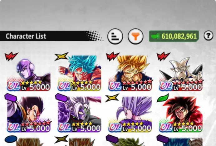 D861-IOS+Android-8 UL(SS4 Goku+Zamasu+Beast)+42 Legends L+Vip Equi+610 Millions Power+Good Team+Android 13+goku Saga+Trunks&Gohan+Broly+Piccolo