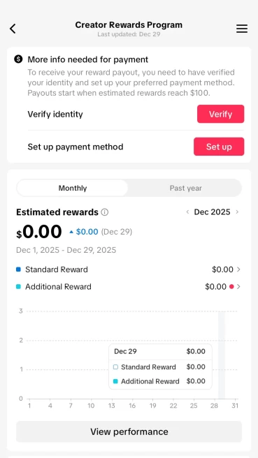 100% Monetized UK Account Creator Rewards Program Active | 11k Real Followers & 125k Likes | Real Screenshots + Full Access + Good Standing
