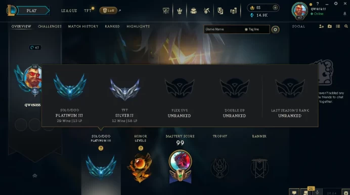 EUW / PLAT 3 ++HIGH LP GAIN / 52 Champ / 28 Good skins(14 Epic) / 14.9K BE / HONOR 5 / S11 ACC / HANDMADE / FULL ACCES / CHEAP