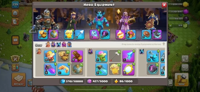 SOECIAL TH 17 , DEFENSE MAX , BEST HERO , VERY CHEAP , CH NAME 500 , (184)