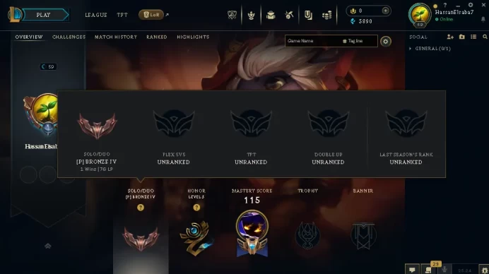 EUW / BRONZE 4(76LP) %100WR / 42 Champ / 5 Good skins(1 Legendary, 1 Epic) / 3.8K BE / HONOR 3 / S9 ACC / HANDMADE / FULL ACCES / CHEAP
