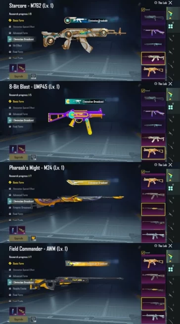 iOS Android - Level 71 - M416  Level 5 And Helmet + Car Glacier - Old Account - M24 Pharaoh - 17 Upgrade Gun - Code909