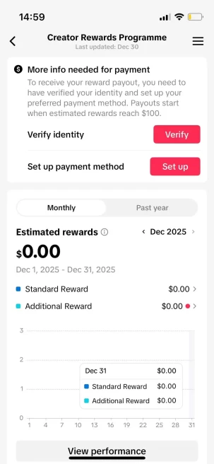 Instanly Delivery/ Monetized 11K Followers+720K Likes Account/ Creator Rewards Program Activated/ Live Stream/ Full Access