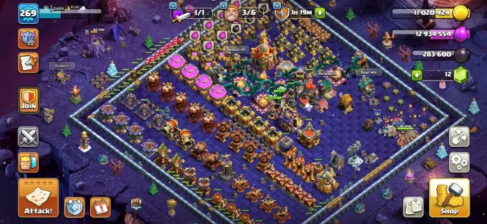 TH 16 Full Max, 7 Equipment Epic, Defense Full Max, 8 Hero Skin, Hero Max, Hero High Level, 1 Map Skin