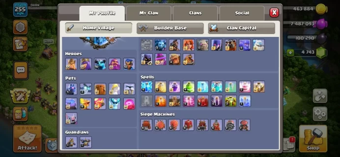 Th_18(3 HEROS MAX)(AUXILIARY WORKERS MAX)(ALL THINGS MAX TH 17)(443 L.M &4700 GEM)(22 EQUIPMENT EPIC MAX)LIFTIMEWARANTY