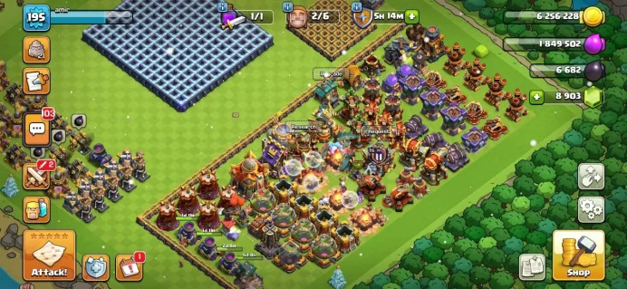 TH 16 Full Max, 9000 Gem, 5 Equipment Epic, Hero Max, Defense Max, free Change Name, 500 League Medal, 4 Hero Skin, Magic item