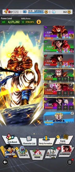B11-IOS+Android-5 UL(SS4 Goku+SS4 Vegeta+SS4 Gogeta)+12 Legends Limited+Equipment+Team GT+Super Baby 2+Super 17+SS Gohan