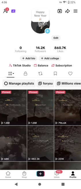 [Discounted] US Monetized Creator Rewards Program Account | 14K Authentic Followers & 855K Likes | Verified Screenshots + Acc in Good Standing