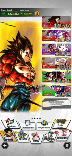 B1-IOS+Android-6 UL(SS4 Vegeta Full Red Star+Majin Vegeta)+Team GT+God Goku+SS4 Goku+SS4 Gogeta+Goku GT+SS4 Goku and Vegeta