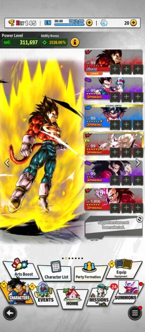 B2-IOS+Android-SS4 Vegeta Full Red Star+Team GT+SS4 Gogeta+Goku GT+Soul+Event Farm CC