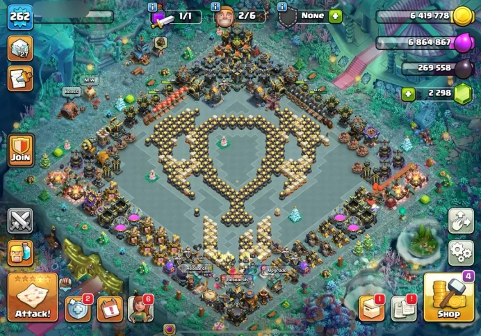 [FULL ACCESS]  Instant Delivery - 4 HERO MAX  - TH:17 - Lvl:262 - BK:100 - AQ:100 -PC:79 - GW:75 - RC:50 - BEST SELECT