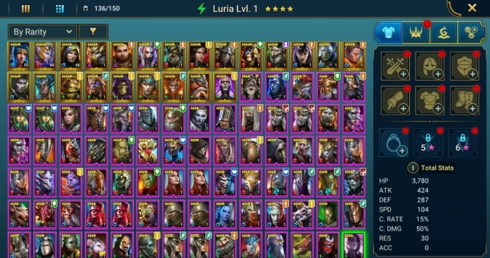 Starter acc with Teodor : 85k energy / 56 mln coins / Jingwon, Konstantin, Arix, Ninja + 19 Login Legendaries / Oboro, Nia
