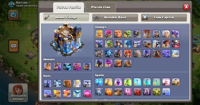 Clash of Clans (Android/ios) SC ID- [Big Sale] TH 18 - Level 224- Heroes(69/88/71/77/30) - Build 10- Cheapest price