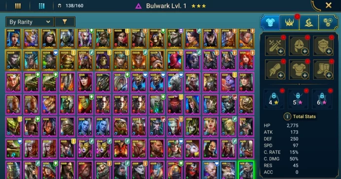 Starter acc with Thor : 91k energy / 57 mln coins / Cupidus, Minaya, Hakkorhn, Arix, Ninja + 18 Login Legendaries / Morag 2x