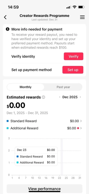 Instanly Delivery/ Germany Monetized 23K Real Followers+140K Real Likes Account/ Creator Rewards Program Activated/ Live Stream/ Full Access