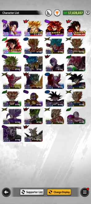 ANDROID+IOS- Nice Team GT+UL ss4 Goku 8S+UL ss4 Vegeta 8s+UL ss4 Gogeta+ LF Baby 2+ss4 Gogeta+ss4 Goku+super 17+ Have Equipment (D79)
