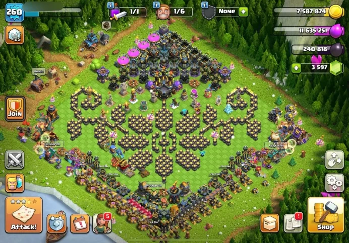 [FULL ACCESS] 4K GEMS - 4 HERO MAX - 16 SKINS - TH:17 - Lvl:260 - BK:100 - AQ:100 - PC:76 - GW:75 - RC:50 - BEST SELECT