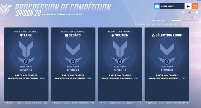 S20 Ranked Account ◈ Predicted Bronze  DPS ◈ Predicted Silver Tank et Support ◈ 20 Wins Done ◈ SMS Verified ◈ Full Access Original Mail