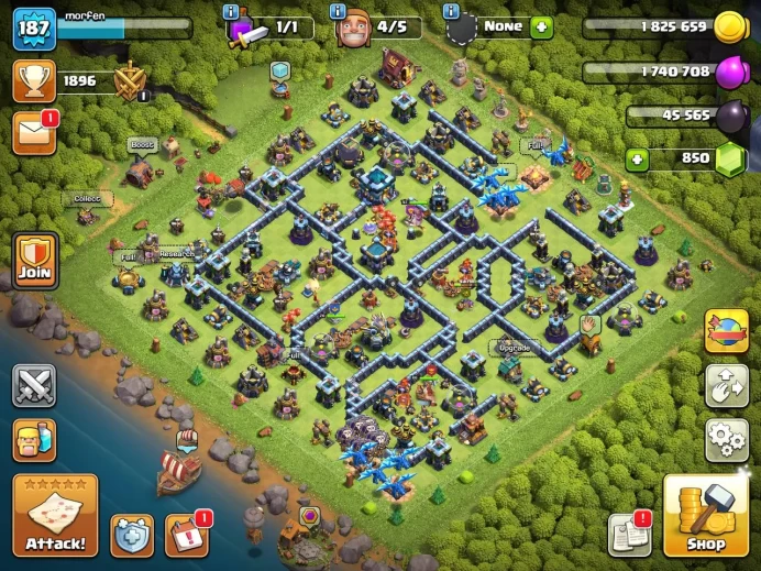 TH13 Maxed Base | Heroes 66/69/45/43/20 | Max Walls 14  | Max Defenses /Lifetime warranty(C2039)