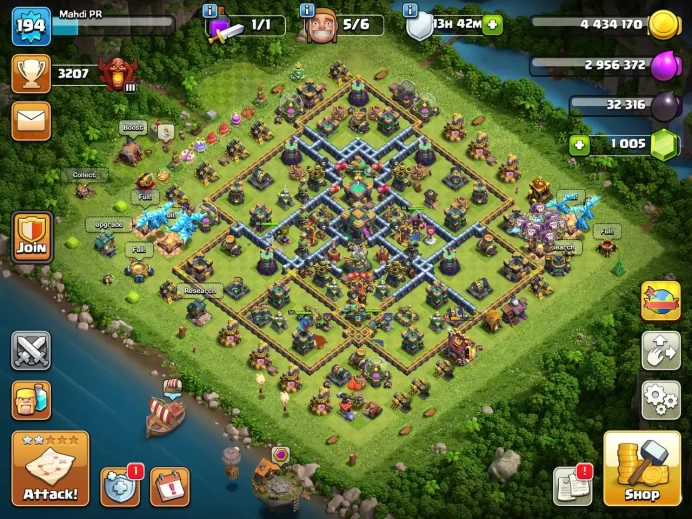 TH14 Maxed Base | Heroes 78/80/50/55/30 | Max Walls 15 | 190 medal | Max Defenses | Lifetime warranty(C2033)