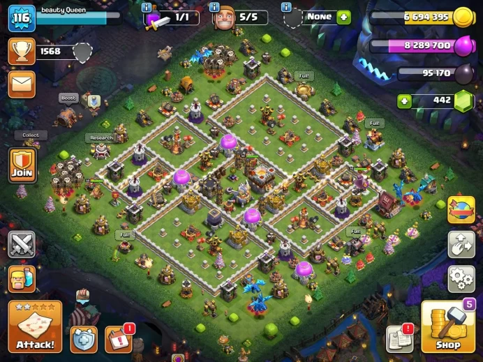 Th 11 max/Hero(50 50 22 20) wall max(12) 1 skin map/ Defend max/Lifetime warranty(C2019)