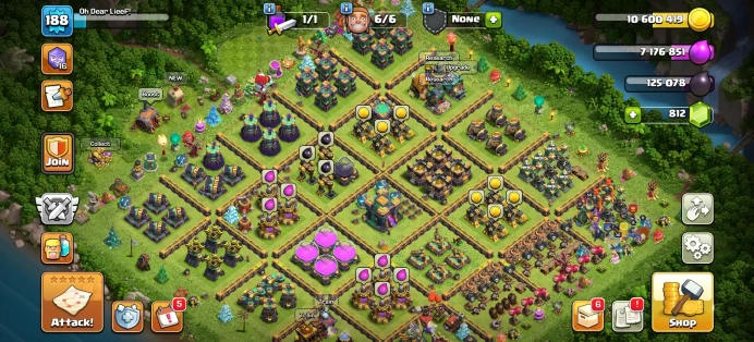 [Code 8716] Th14 XP 188 / Wall + Defence Max / Very Cheap