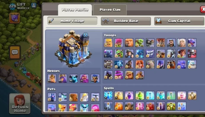 Clash of Clans (Android/ios) SC ID- [Big Sale] TH 18 - Level 229- Heroes(100/100/90/75/55) - Build 10- Cheapest price