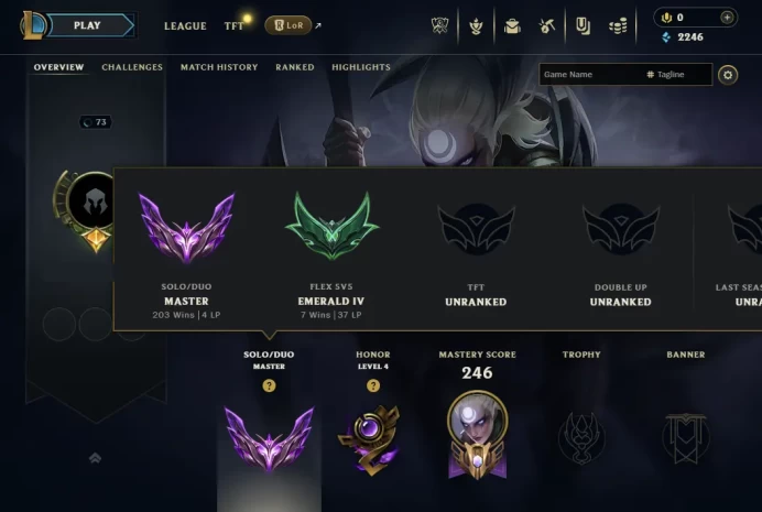 EUW / S15 MASTER / PEAK 683LP / FLEX EMERALD IV / 97 CHAMPS / 9 SKINS / 203W/157L / 55%+WR / HONOR 4 / CHANGEABLE EMAIL / 5 MIN. 24/7 DELIVERY 