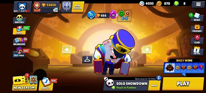 [Code 8727] Level 225 / 53k Trophy + 295 Skins / Very Cheap