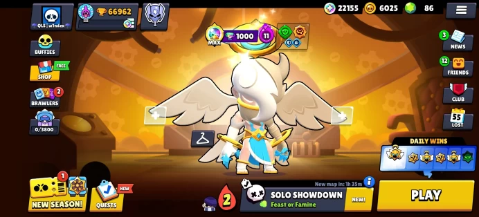[Code 8728] Level 208 / 66k Trophy + 257 Skins / Very Cheap