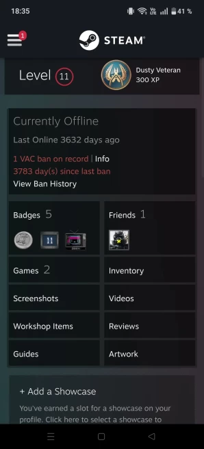 [Code 8749] Level 11 + 5 Badge /  Very Cheap