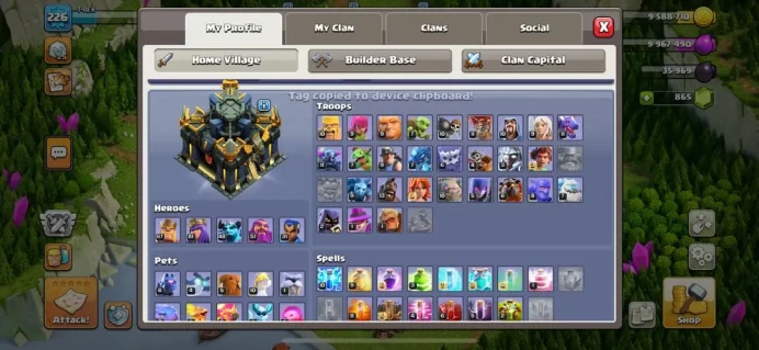 TH 17 , VERY CHEAP , BEST HERO , SKIN , FULL PET , EQUIPMENT,(186)