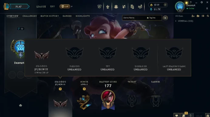 EUW / IRON 3 / 153 Champ / 249 Good Skins / RIOT KAYLE / 21.7K BE / 1.519 RIOT POINTS / S2 ACC / HANDMADE / FULL ACCES /CHEAP
