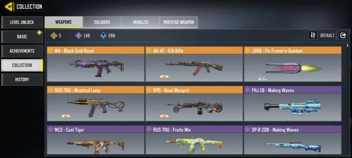 legend gun 5 | LVL 316 | Epic Guns 148 | character Epics 46 | C: 5k | code 6384 | Saved:Activision