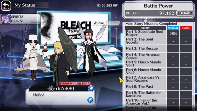 [GLOBAL]20K Orbs+Fresh All Story|Lv 200(Shinji Parasol,Retsu Christmas24,Aizen 6th,Meninas Swimsuit24),Etc|CheckSS(BBS2093)
