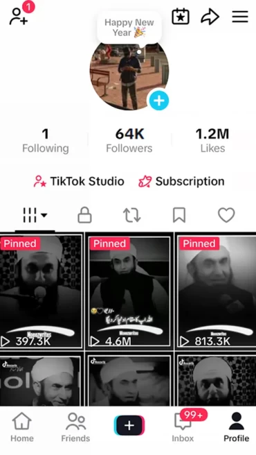 France Monetized Account/ 64K Followers+1.2M Likes/ Creator Rewards Program Activated/ Live Stream/ Full Access