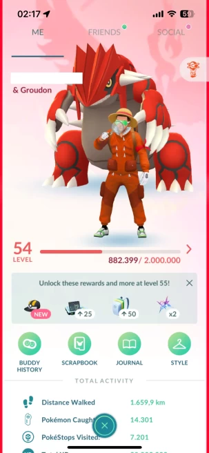 Account 2016, Level 54, 17 Shiny, 24 Legend, 4 IV 100, 10 Shadow Legend