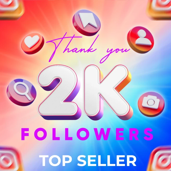 [ 2 000| 2K Follower Guaranteed + Refill ] + TOP Bonus |Fast delivery