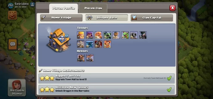 Clash of Clans (Android/ios) SC ID- [Big Sale] TH 18 - Level 261- Heroes(100/101/84/80/50) - Build 10- Cheapest price
