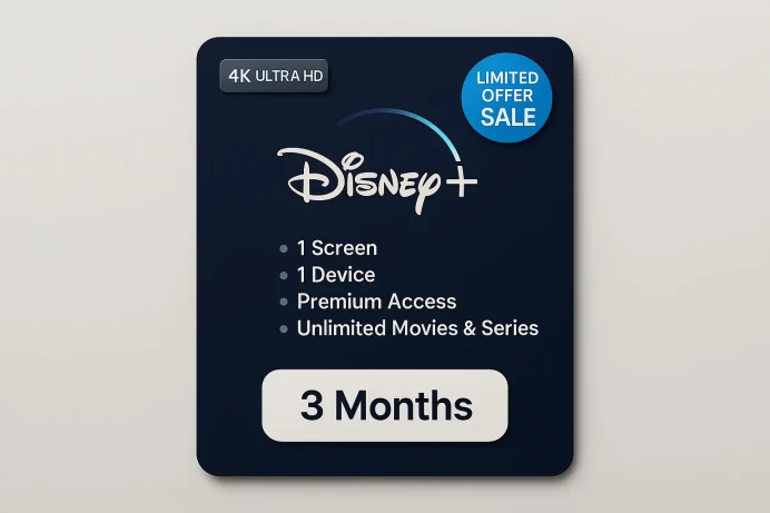 Diisney+ 3-Month Plan – Unlimited Family Entertainment