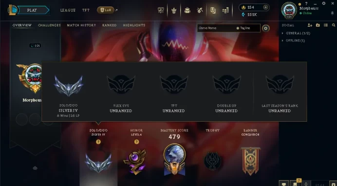 EUW / SILVER 4 %!00WR / 172 Champ / 406 Good Skins(5 Ultimate, 2 Mythic, 34 Legendary, 133 Epic) / 252K BE / HANDMADE / FULL ACCES / CHEAP