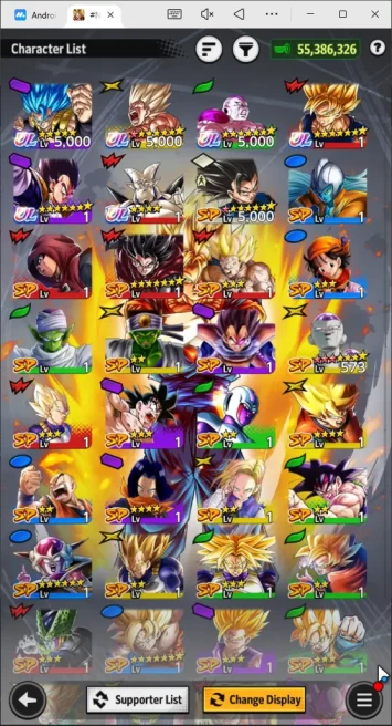 55M Total Power|LV162| 6 UL+ 37 LL| SS God Gogeta, Full Power Frieza, SS Goku, Shenron, Etc |Android| Check SS(DBL870)