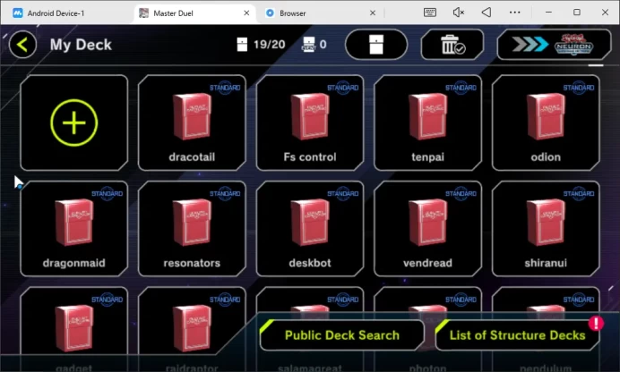Lv 18 | 19 Deck|Dracotail, Tenpai, Fiendsmith Control, Resonator,Etc|Ranked Available|Konami|CE ON|Check SS(YMD863)