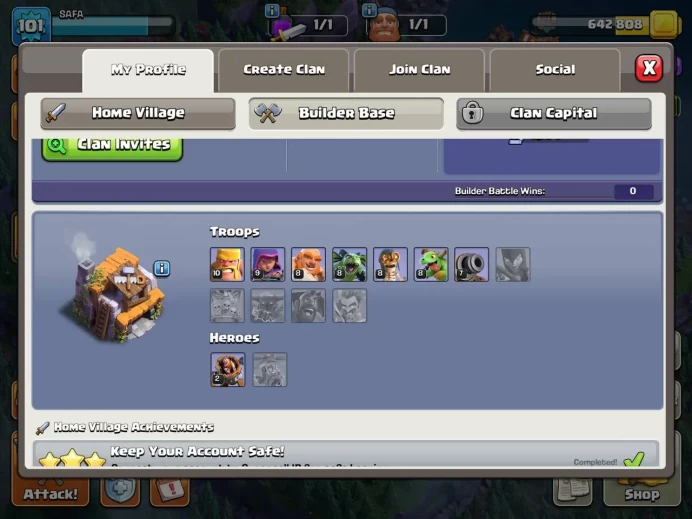  Th 11 max/Hero(50 50 30 20) wall max/Defend max/400 medal/Free change name/4800 gem/Lifetime warranty(C2008)