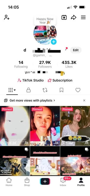 Instanly Delivery/ Monetized 27K Real Followers+430K Real Likes Account/ Creator Rewards Program Activated/ Live Stream/ Full Access